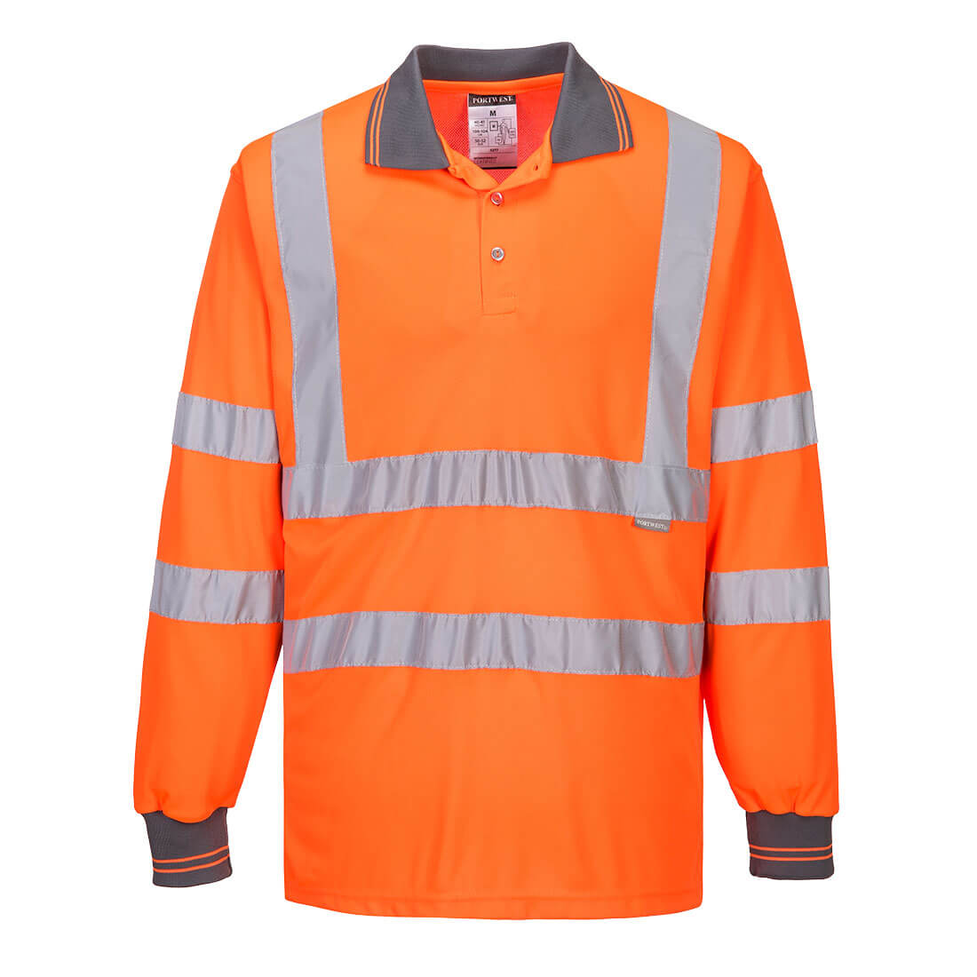 S277ORR - Polo maniche lunghe Hi-Vis