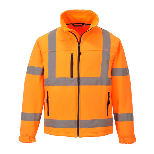 S424ORR - Softshell clásico de alta visibilidad (3L)