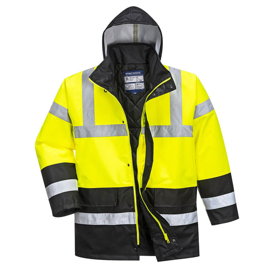 S466YBR - Chaqueta de tráfico de alta visibilidad bicolor