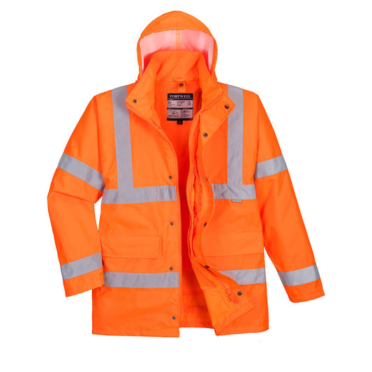 S468ORR - Giacca Traffic 4 in 1 Hi-Vis