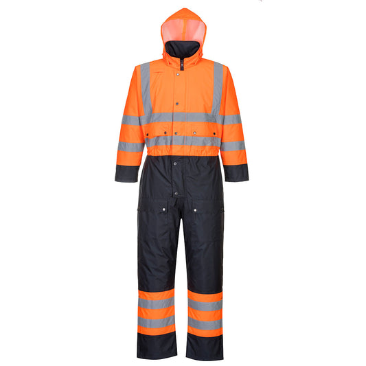 S485ONR - Tuta bicolore Hi-Vis - foderata