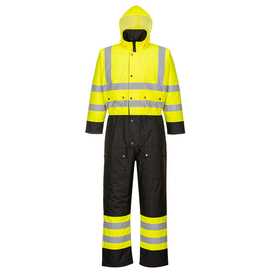 S485YBR - Tuta bicolore Hi-Vis - foderata