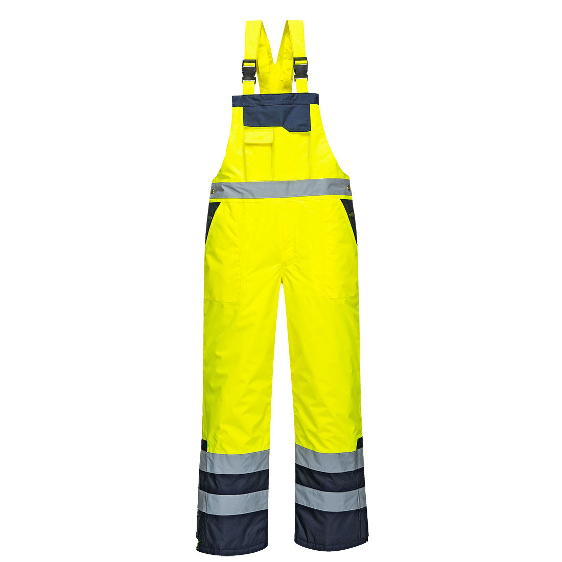S489YER - Salopette Hi-Vis bicolore - foderata