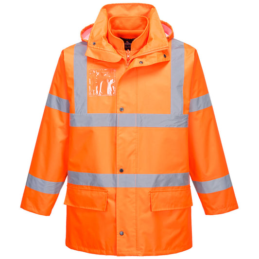 S765ORR - Giacca Essential Hi-Vis 5 in 1