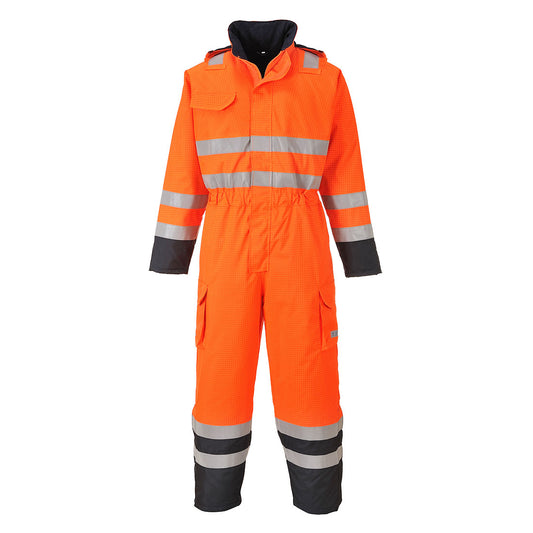 S775ONR - Traje impermeable Bizflame multiestándar de alta visibilidad