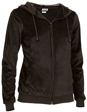 Felpa con cappuccio e zip intera da donna Jenny